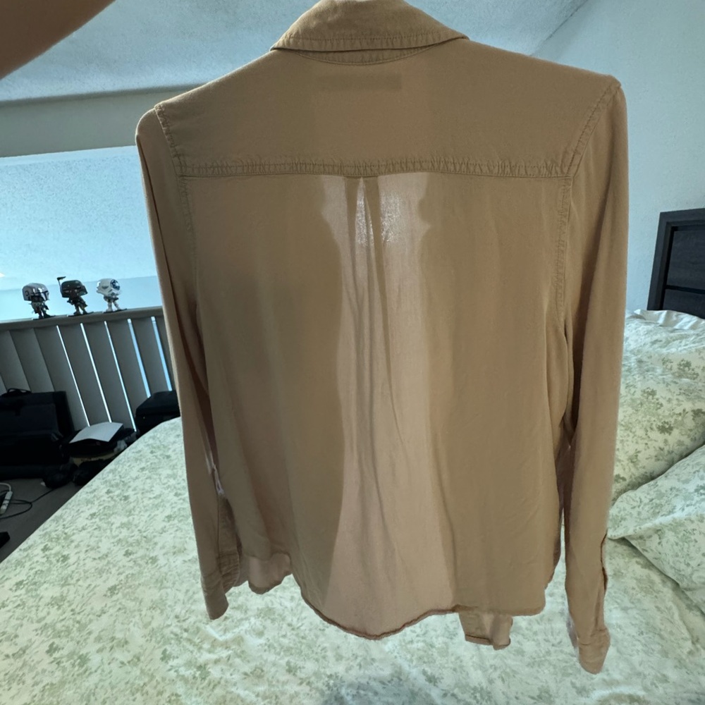 Calvin Klein Jeans Tan Button Down Shirt